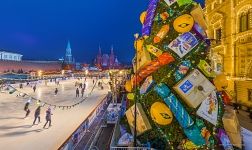 Елка и каток на Красной площади Елка и каток на Красной площади