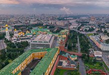 Московский Кремль с высоты птичьего полета №1