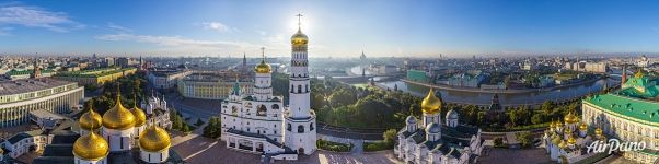 Соборная площадь летом. Панорама Соборная площадь летом. Панорама