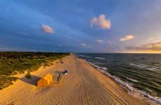 Пляж на балтийском побережье Ниды. Литва
