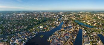 Над портом Калининграда Над портом Калининграда