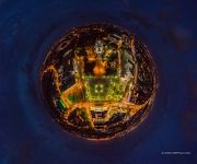 Площадь Победы и кафедральный собор Христа Спасителя ночью. Планета Площадь Победы и кафедральный собор Христа Спасителя ночью. Планета