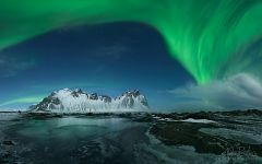 Сияние в парке Stokksnes