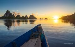 Закат с лодки, Индонезия