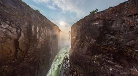 Внутри каньона. Водопад Виктория, Замбия-Зимбабве