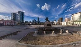 Sukhbaatar Monument at the Chinggis Square