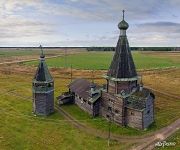 Церковь Иоанна Златоуста в Саунино, Архангельская область, Россия. Православие