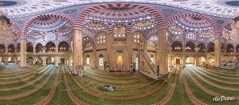 Интерьер мечети «Сердце Чечни». Грозный, Россия. Ислам