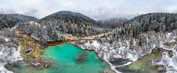 Заповедник Хуанлун. Пруд «Бонсай»