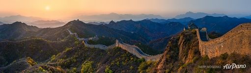 Панорама Великой Китайской стены