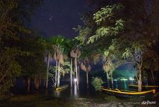 Canaima Lagoon at night