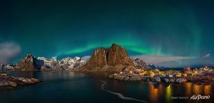 Северное сияние на Лофотенских островах Северное сияние на Лофотенских островах