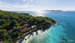 Пляж Anse Patate, отель Patatran Village, остров Ля Диг Пляж Anse Patate, отель Patatran Village, остров Ля Диг
