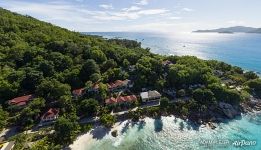 Пляж Anse Patate, отель Patatran Village, остров Ля Диг Пляж Anse Patate, отель Patatran Village, остров Ля Диг