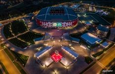 Стадион «Спартак» («Открытие Арена») ночью, Москва Стадион «Спартак» («Открытие Арена») ночью, Москва