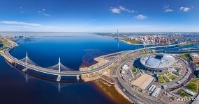 Панорама стадиона «Санкт-Петербург» Панорама стадиона «Санкт-Петербург»