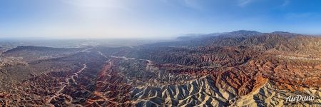 Панорама геопарка Чжанъе Данься