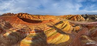Цветные горы Чжанъе Данься Цветные горы Чжанъе Данься