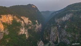 Вид с моста на национальный парк Чжанцзяцзе