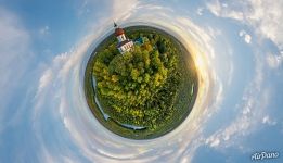 Церковь Вознесения Господня, маяк. Планета Церковь Вознесения Господня, маяк. Планета