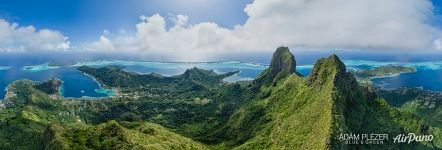 Вершины Отеману и Пахия, Бора-Бора. Французская Полинезия