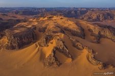 Пустыня Сахара с высоты
