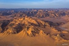 Пустыня Сахара с высоты