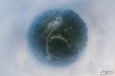 Городок возле водопада Дэтянь. Планета Городок возле водопада Дэтянь. Планета