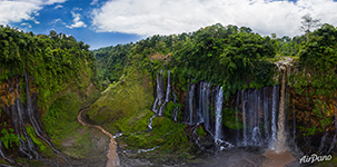 Водопад Тумпак Севу. Панорама