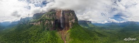 Панорама водопада Анхель ультравысокого разрешения (35000x10225 px)