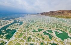 Причудливые соляные узоры Мертвого моря