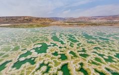 Причудливые соляные узоры Мертвого моря