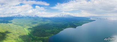 Панорама Кроноцкого озера Панорама Кроноцкого озера