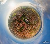Город Пиза с высоты 250 метров. Планета Город Пиза с высоты 250 метров. Планета