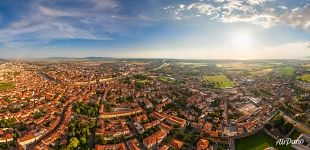 Город Пиза с высоты 250 метров Город Пиза с высоты 250 метров