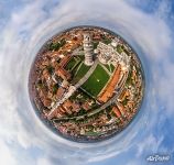 Old city, the Leaning Tower and Duomo cathedral. Planet