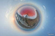 Озеро Сасык с высоты. Планета Озеро Сасык с высоты. Планета