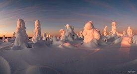 Утренние краски. Кунтиваара. Панорама Утренние краски. Кунтиваара. Панорама