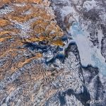 Над северной частью пустыни