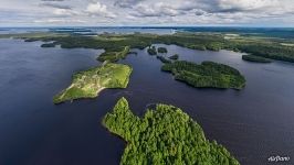 Южная часть Водлозера. Деревня Кевасалма Южная часть Водлозера. Деревня Кевасалма
