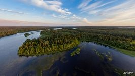 Колонжозеро на закате Колонжозеро на закате