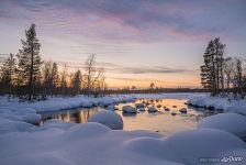 Закат на Кольском полуострове