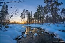 Бурная река зимой Бурная река зимой