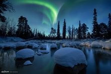 Северное сияние на Кольском полуострове Северное сияние на Кольском полуострове