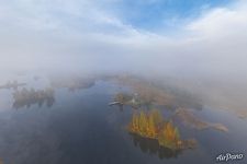 Туман над Онежским озером
