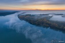 Гигантская река Европы спит под покровом тумана