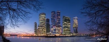 Ночная панорама «Москва-Сити»