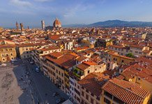 At the Santa Croce Square