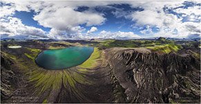 Исландия, Озеро Альфтаватн, гора Сторасула
