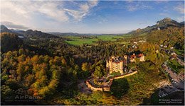 Германия, замок Хоэншвангау с запада